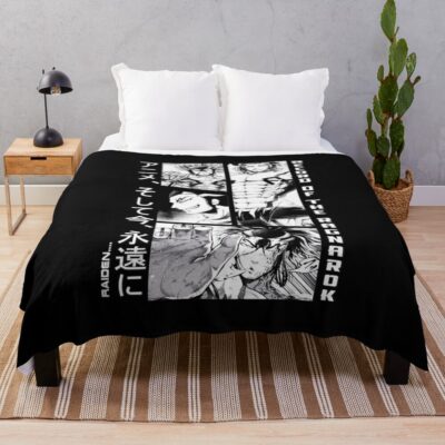 Raiden Record Of Ragnarok Throw Blanket