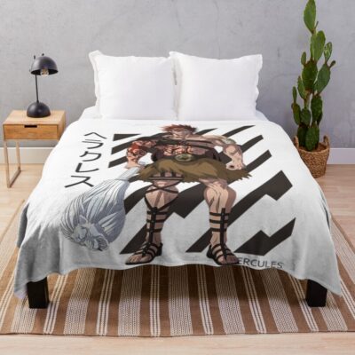 Original Record Of Ragnarok Hercules Colored Throw Blanket