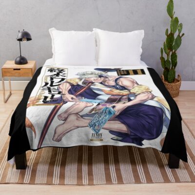 Budha Records Of Ragnarok Throw Blanket