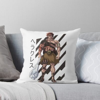 Original Record Of Ragnarok Hercules Colored Throw Pillow